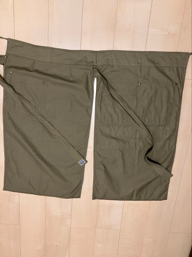 KAPITAL キャピタル　エプロン　カーキ