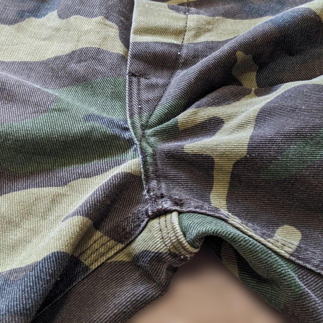 90s Liberty usa製 オーバーオール 迷彩 ダブルニー W38 古着