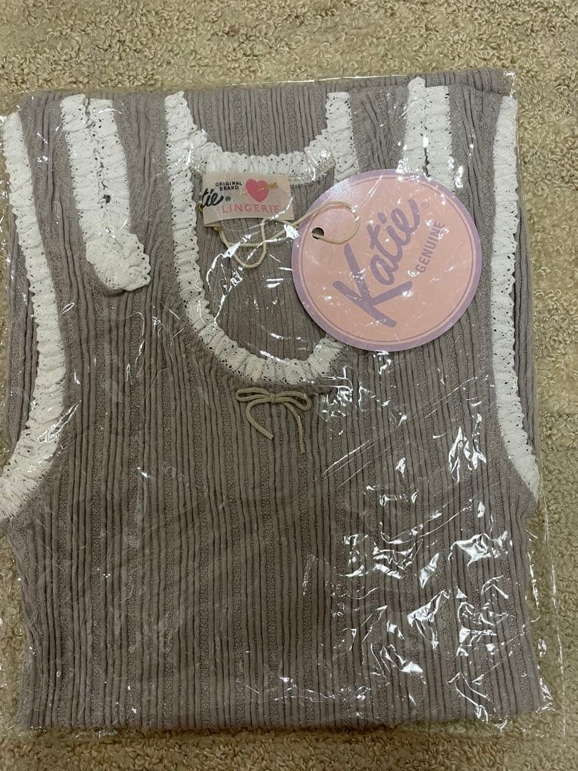 新品　Katie UNDER PRETTIES ダブルタンクワンピース　グレー