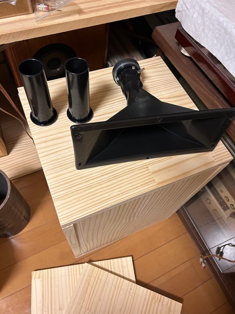自作スピーカー ホーンツイーター2WAYバスレフ型