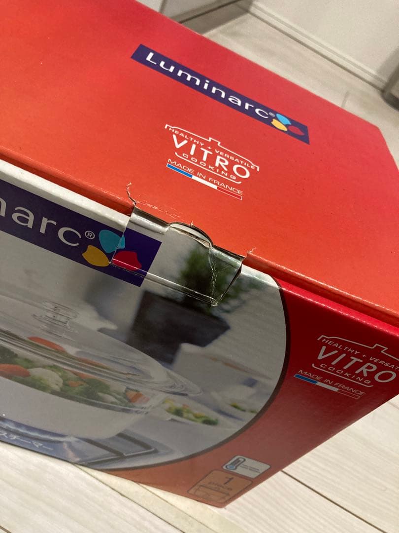 Luminarc VITRO 蒸し器 1ピース レシピブック付き