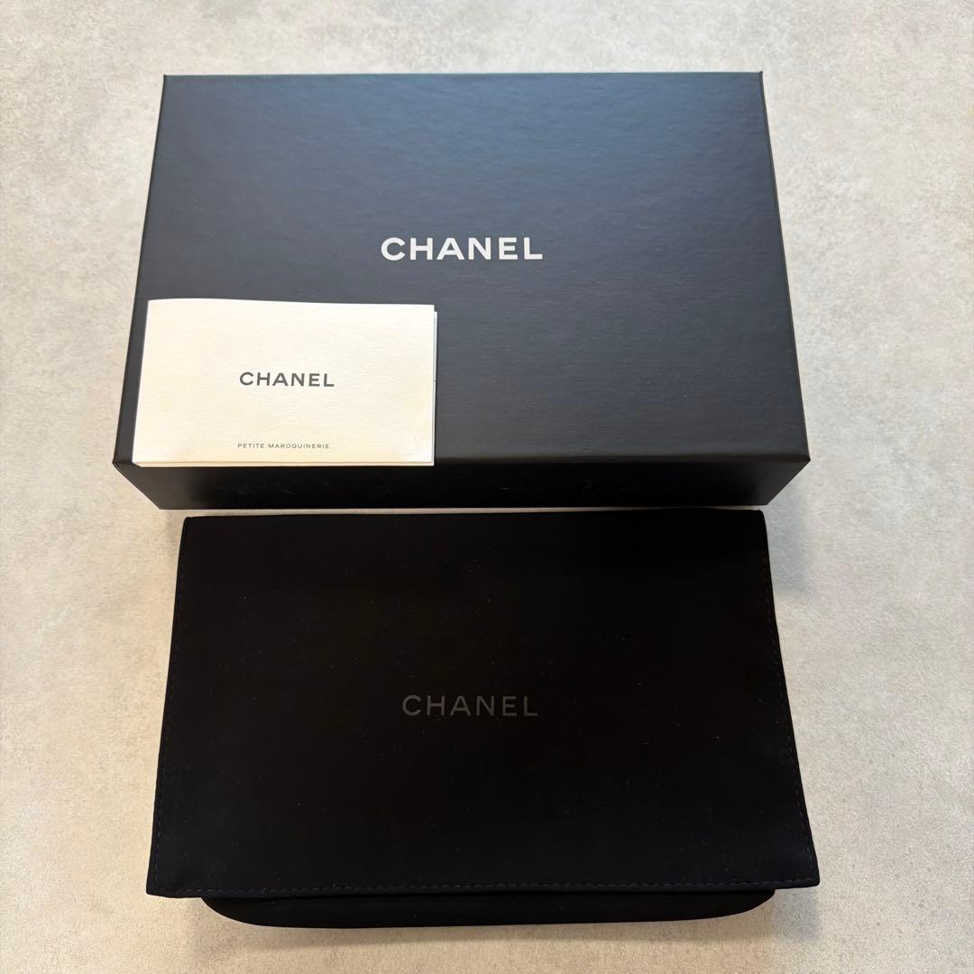 CHANEL チェーンウォレット ブラック シルバー
