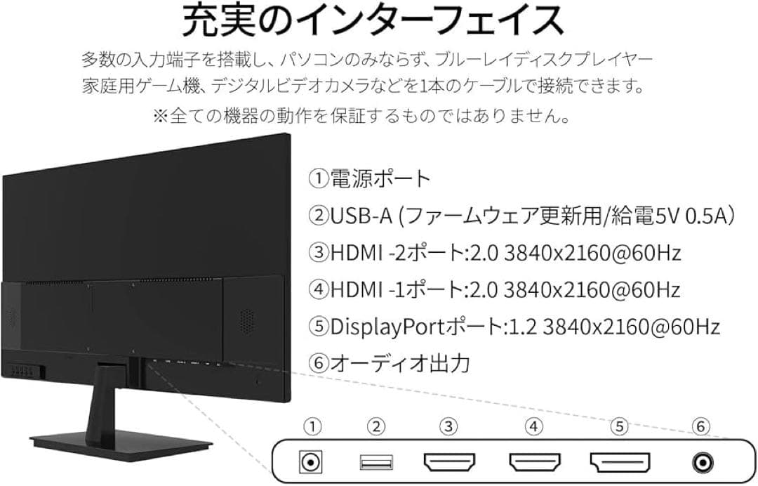 JAPANNEXT 28インチ モニター 4KUHD 3840x2160 IPS