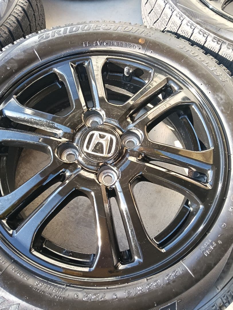はるさま①ブリヂストンスタッドレスタイヤセット155/65R14 14インチ