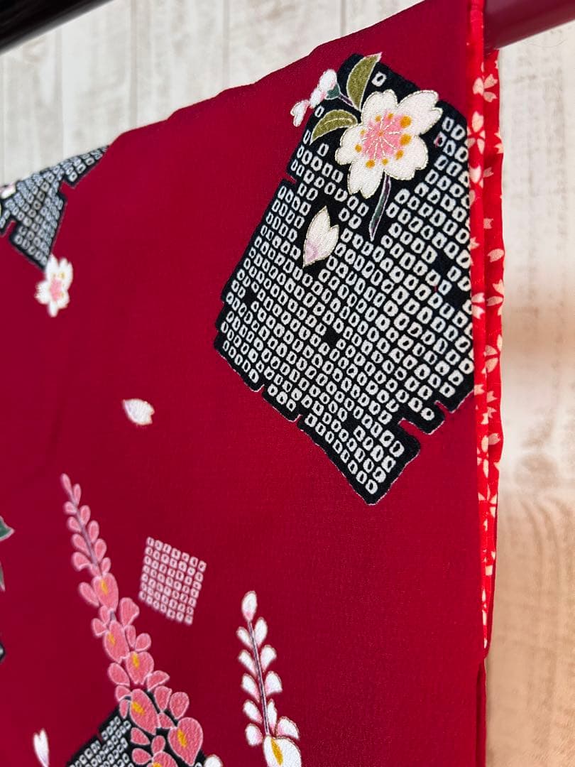 上品な色合い♡七五三　7歳　女の子　フルセット　一式　赤系