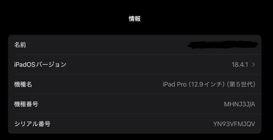 iPad Pro 12.9インチ(第5世代) 256GB