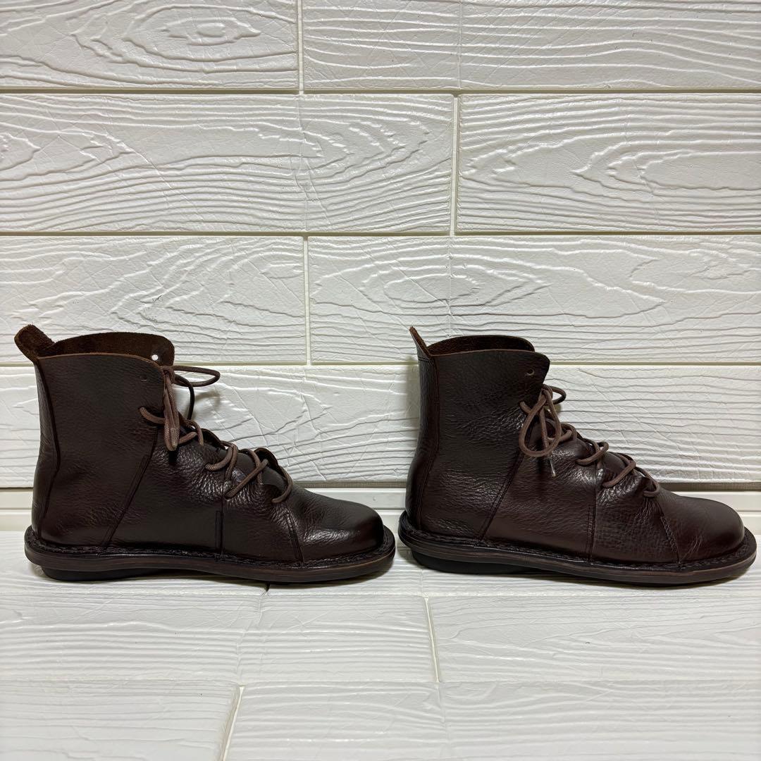 【美品】trippen NOMAD レースアップブーツ ブラウン 37 ノマド