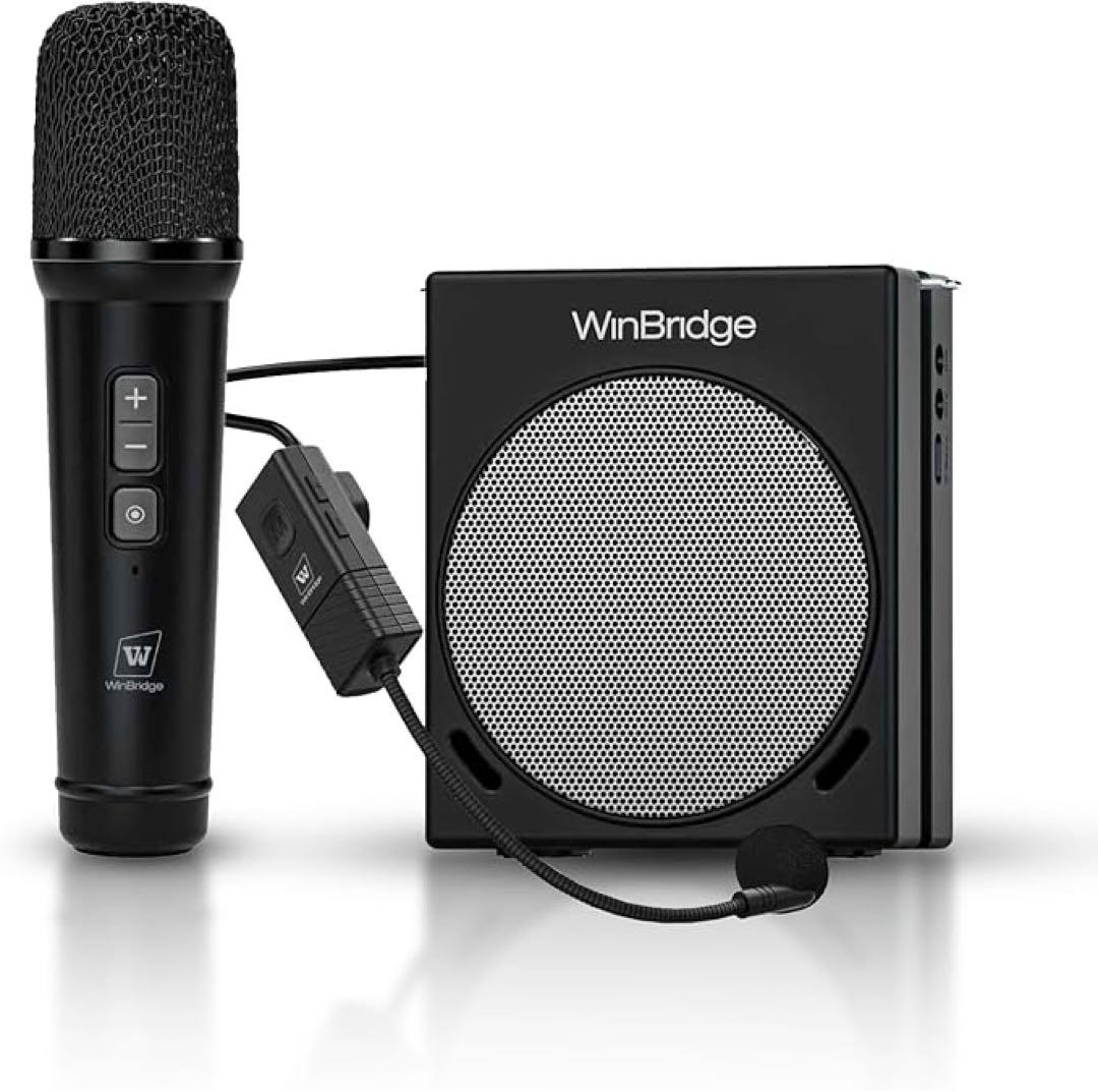 コンパクトスピーカー ヘッドセットマイク ハンズフリー拡声器 ポータブル拡声器