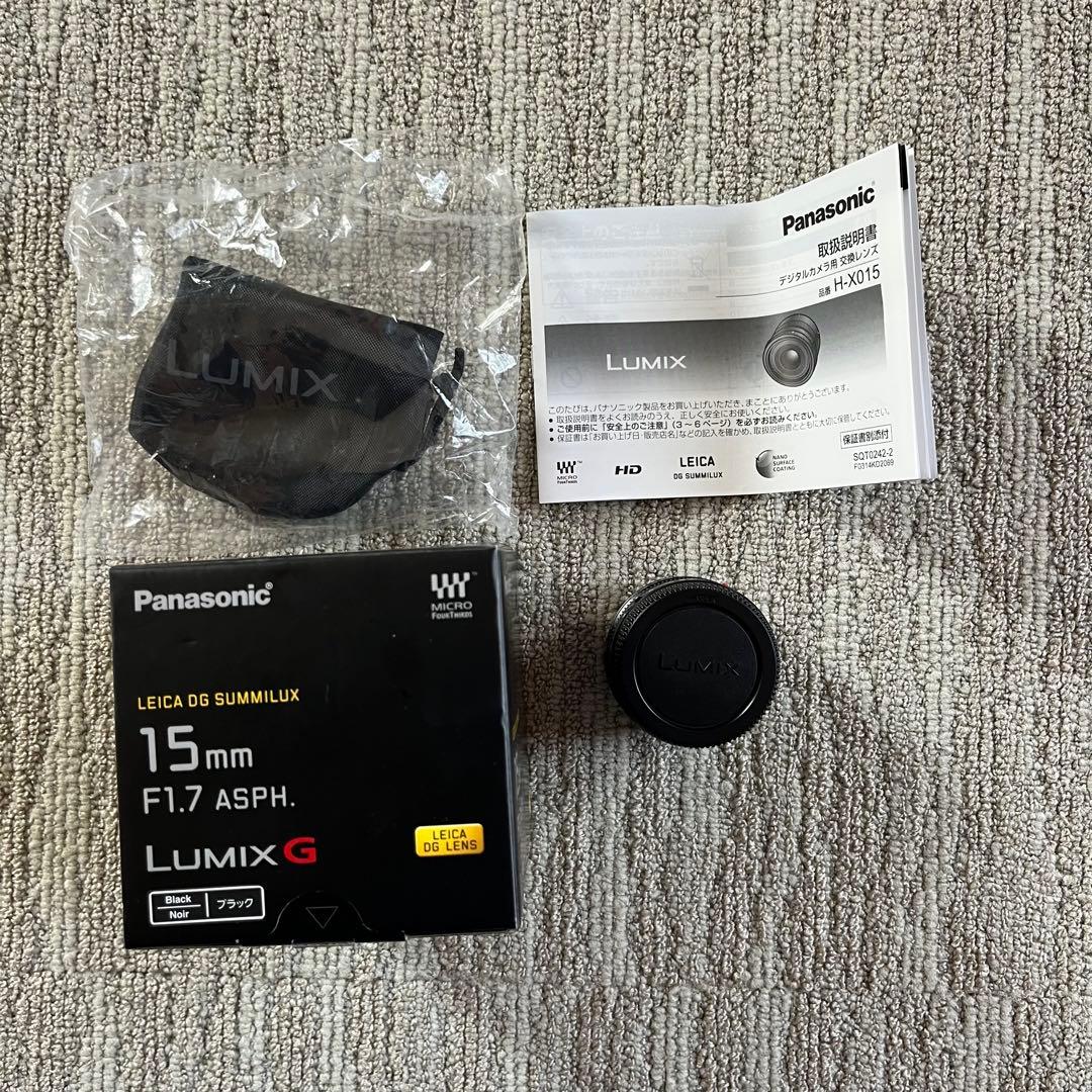 パナソニック H-X015 LEICA DS SUMMILUX 15mm