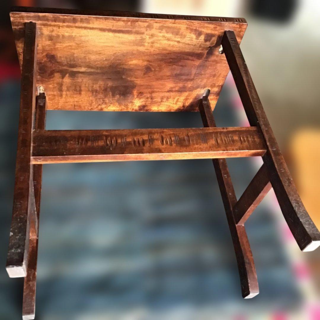 アンティーク軽井沢彫り　櫻 花台　家具　収納