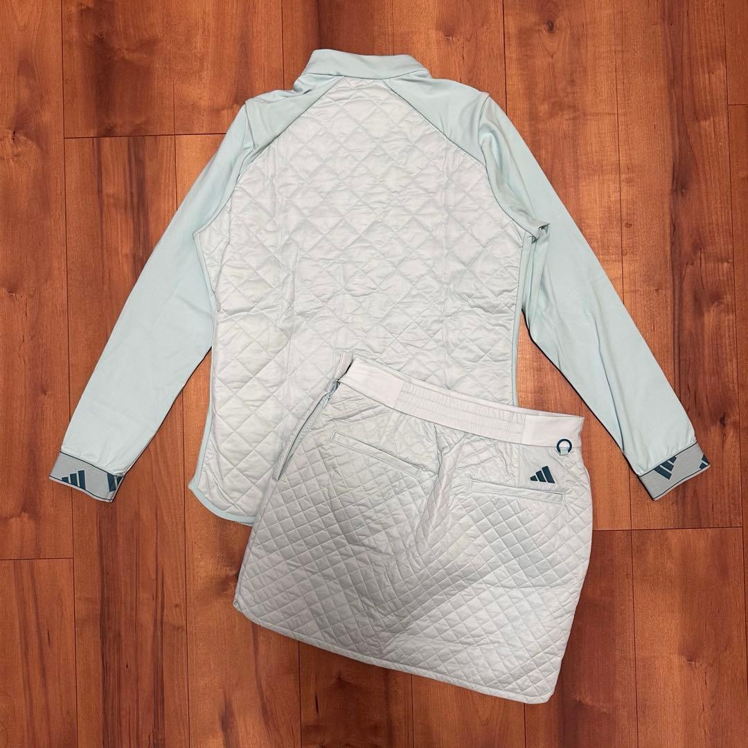 長袖　裏起毛　キルティング　ジャケット　中綿　スカート　セットアップ　春秋　新品