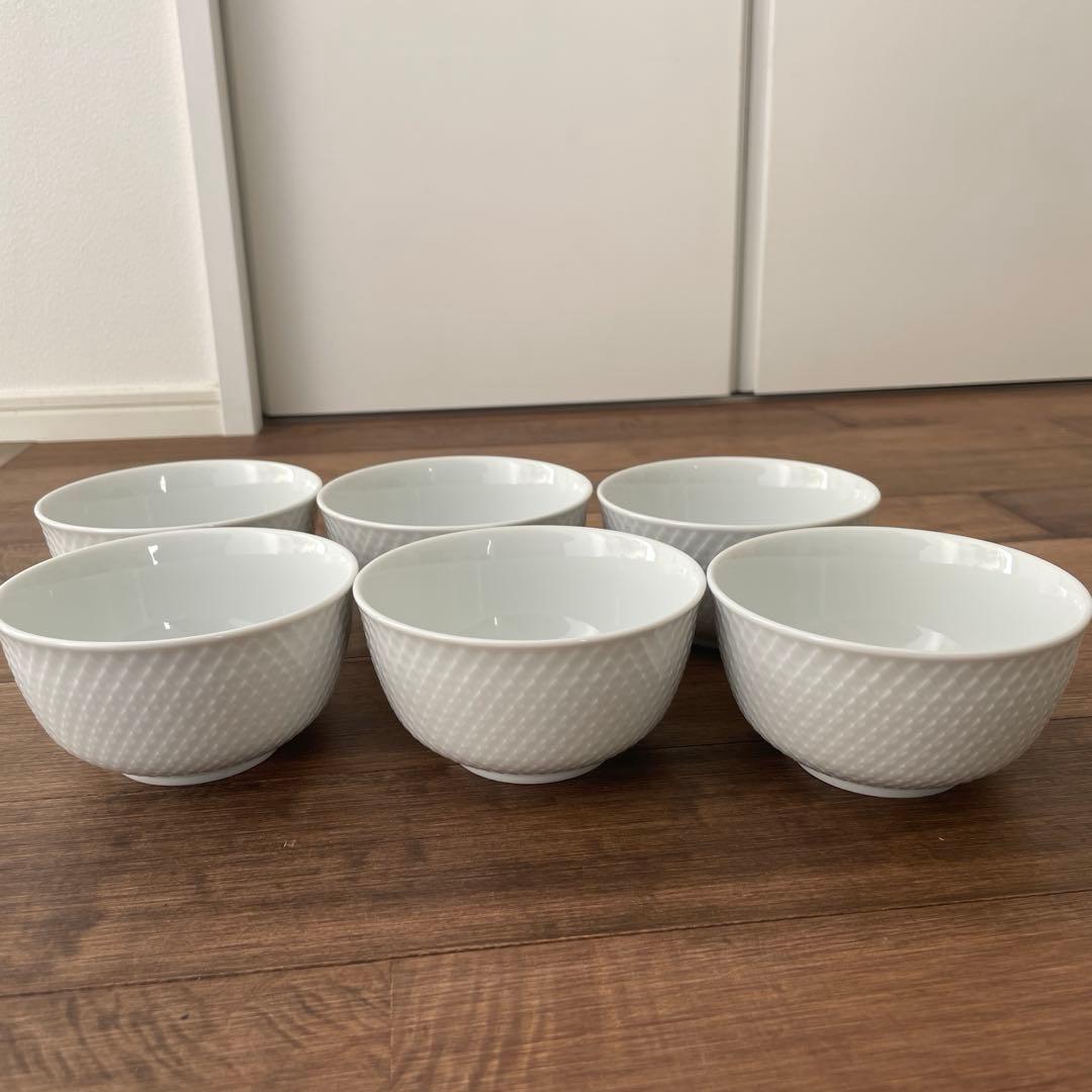 Lyngby Porcelæn Rhombe ボウル Ø11 cm 6個セット