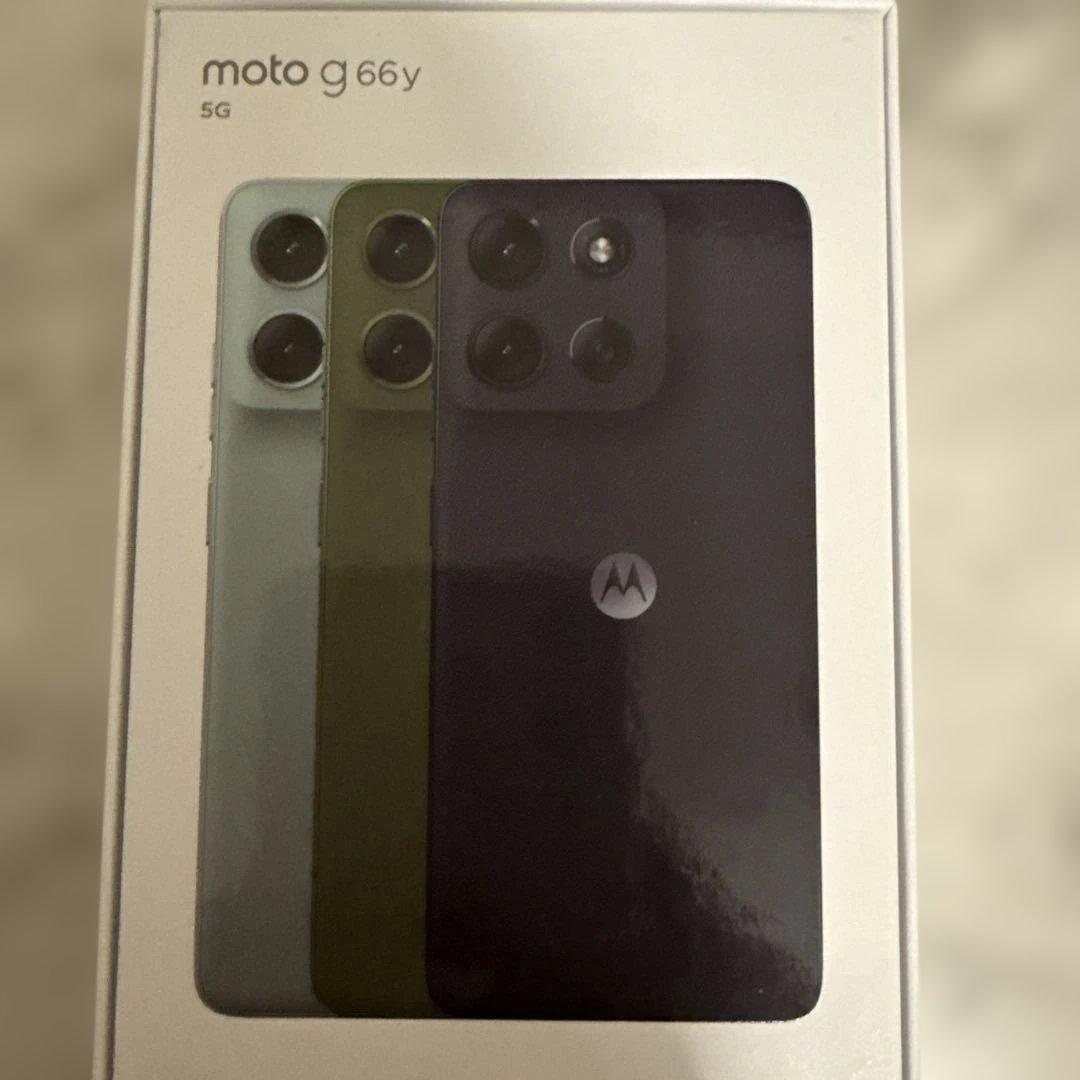 ほぼ新品未使用 moto g66y 5G motorola ブラックオイスター