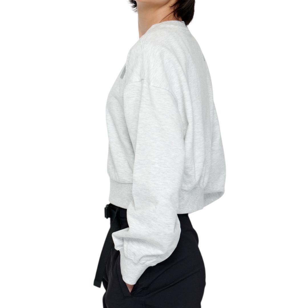 ⭐️短め丈❗️ノースフェイスM レディーススウェットトレーナー グレー!