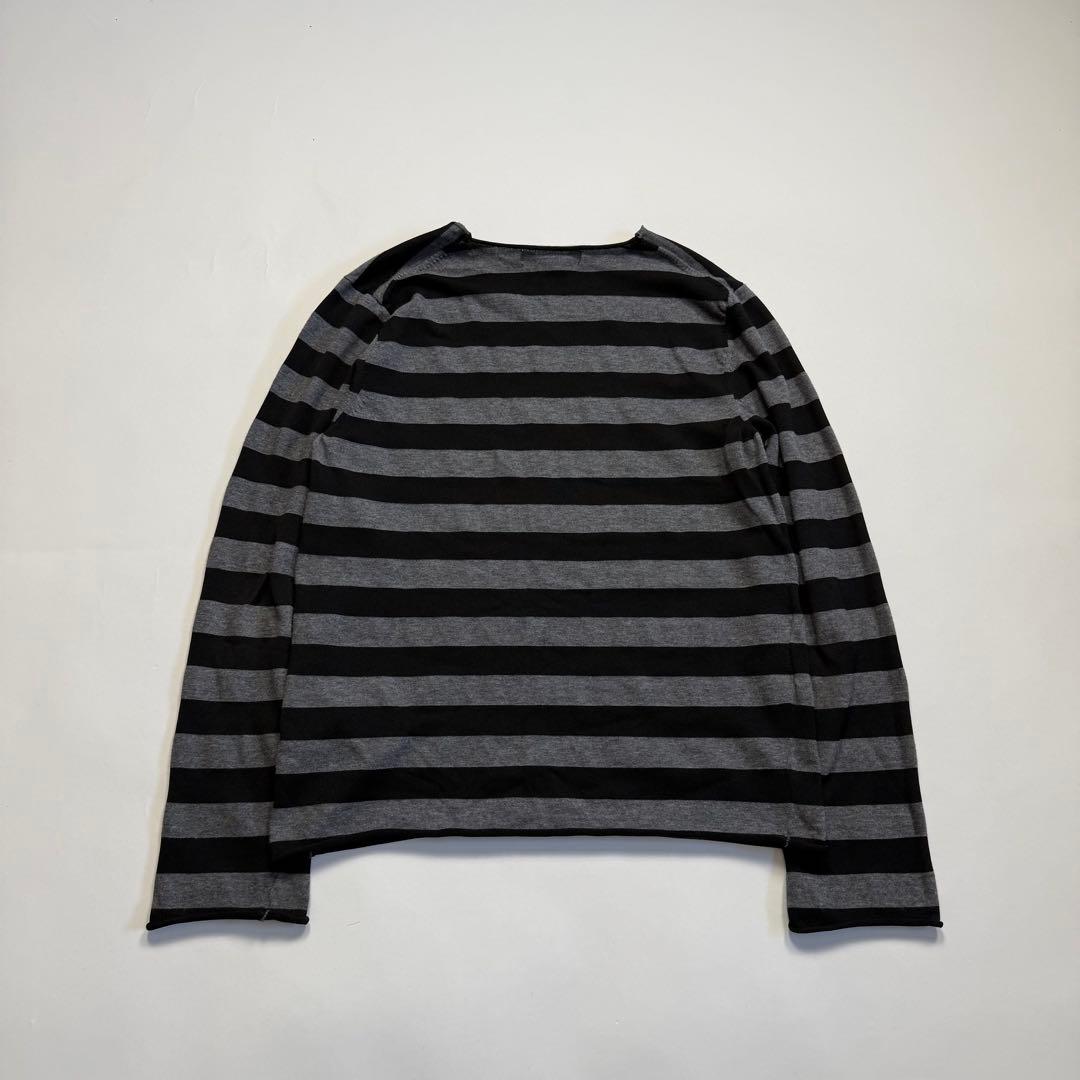 トップス 14SS Black Comme des garcons border knit