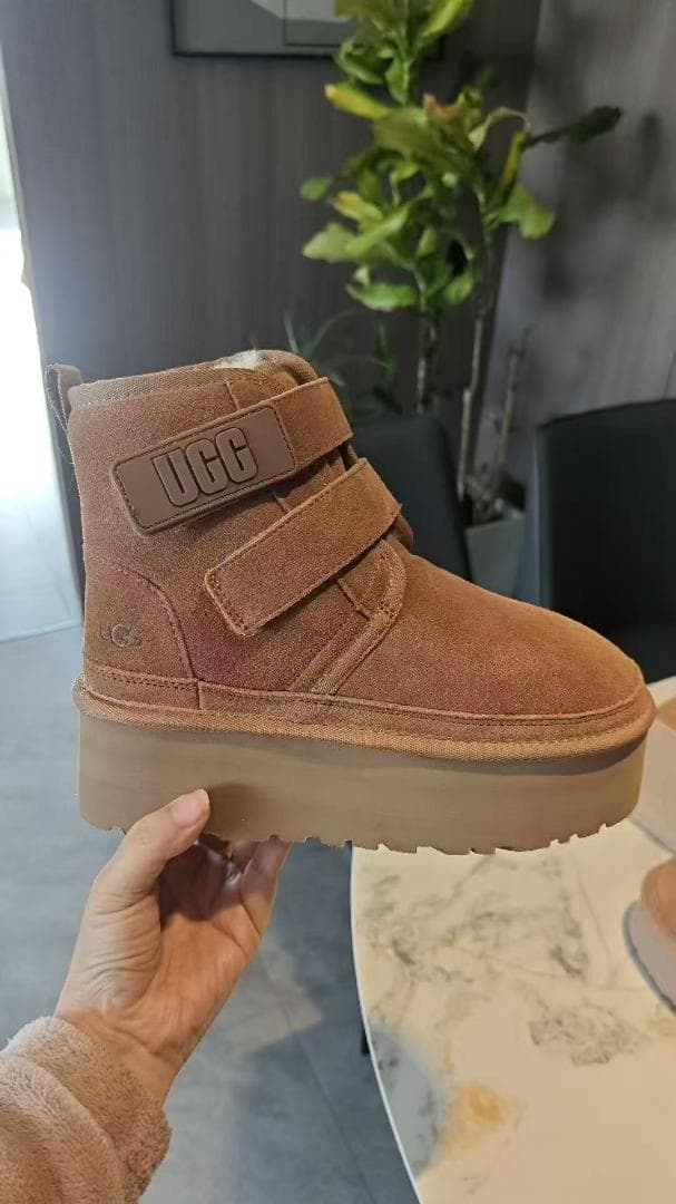 UGG アグ ムートン ブーツ 厚底 24cm
