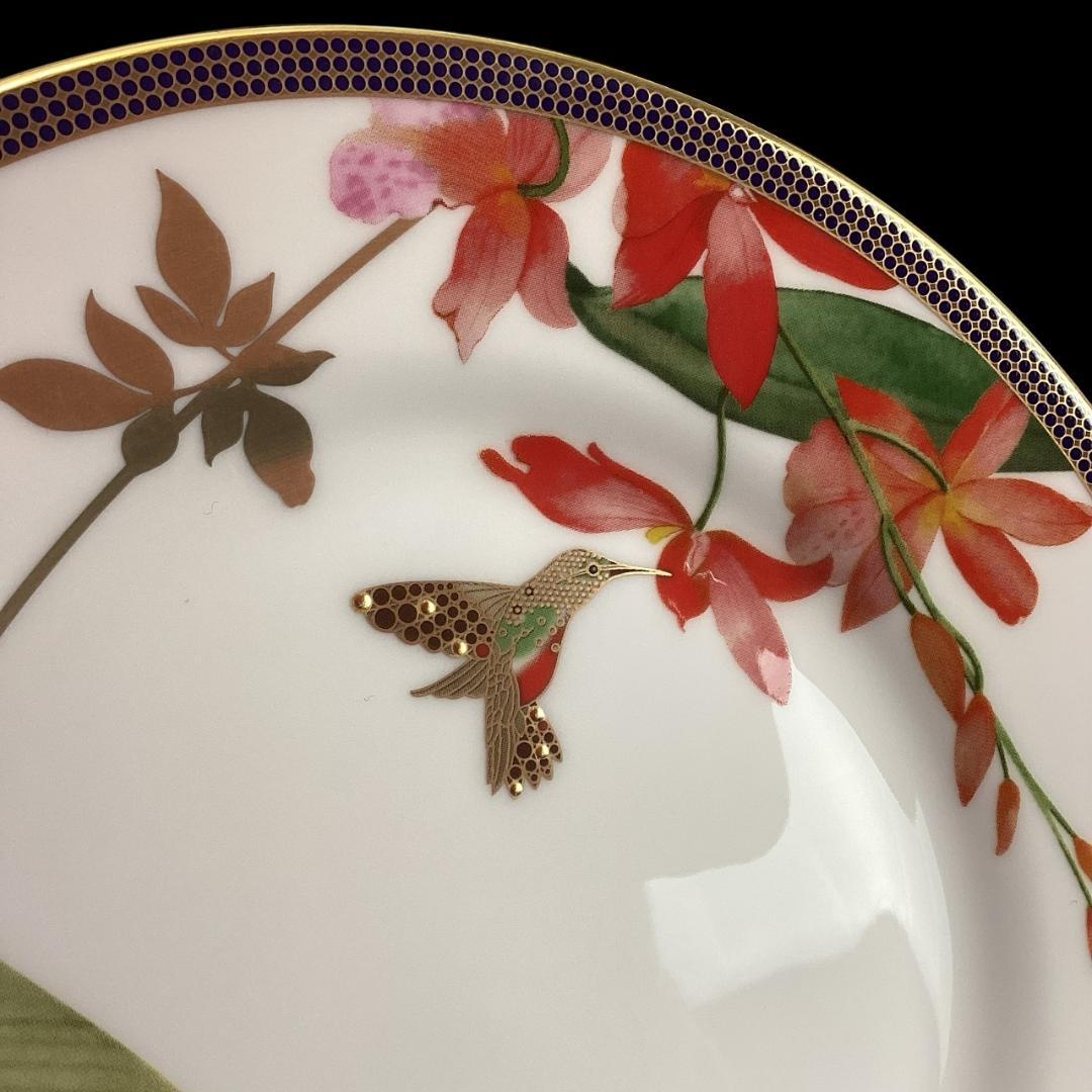 定価5万【未使用】ウェッジウッド ハミングバード 20cmプレート ハチドリ 皿