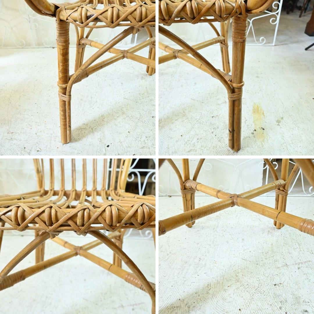 L3705-292 英国アンティーク バンブーチェア 一人掛けソファ アーム付き