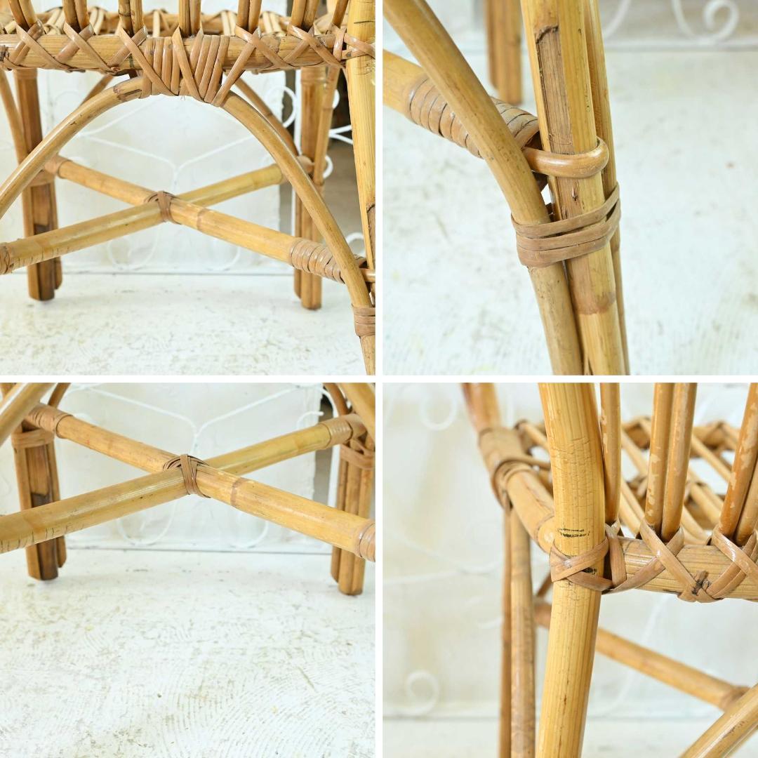 L3705-292 英国アンティーク バンブーチェア 一人掛けソファ アーム付き