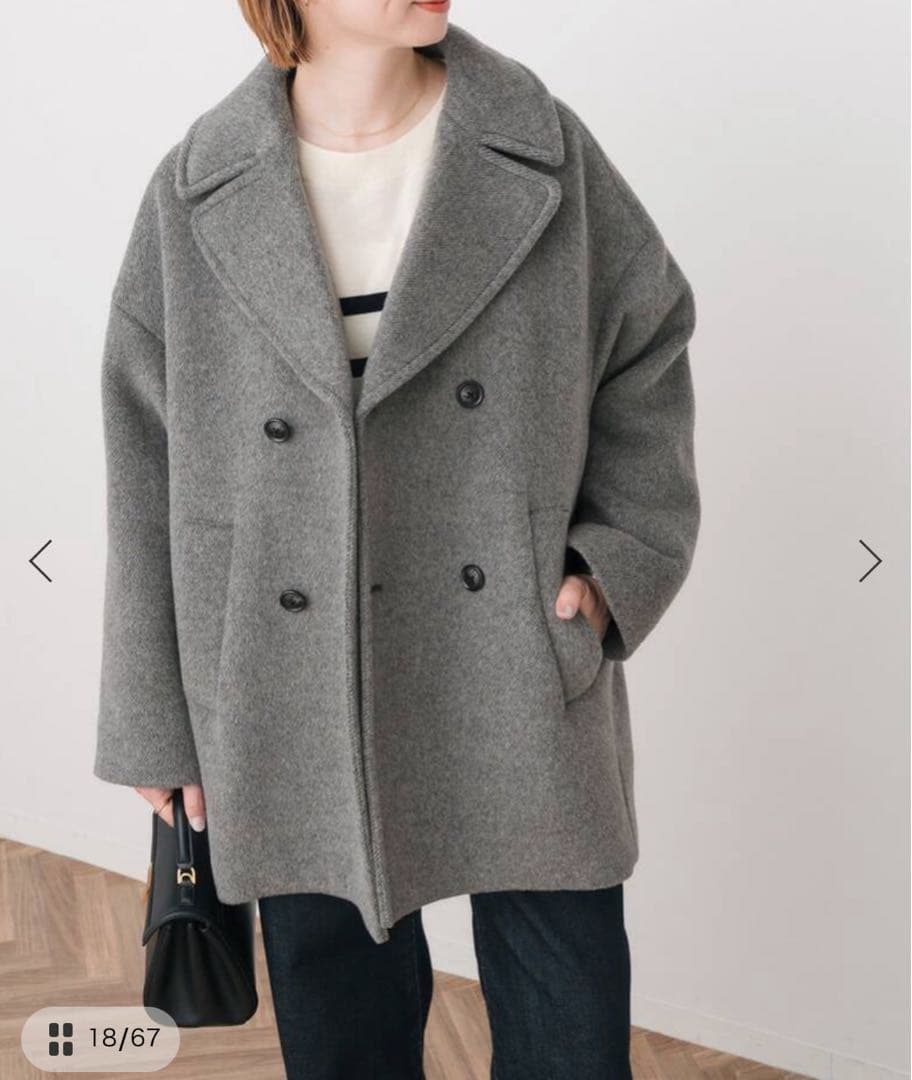 TICCA ティッカ ピーコート 2025 グレー 美品