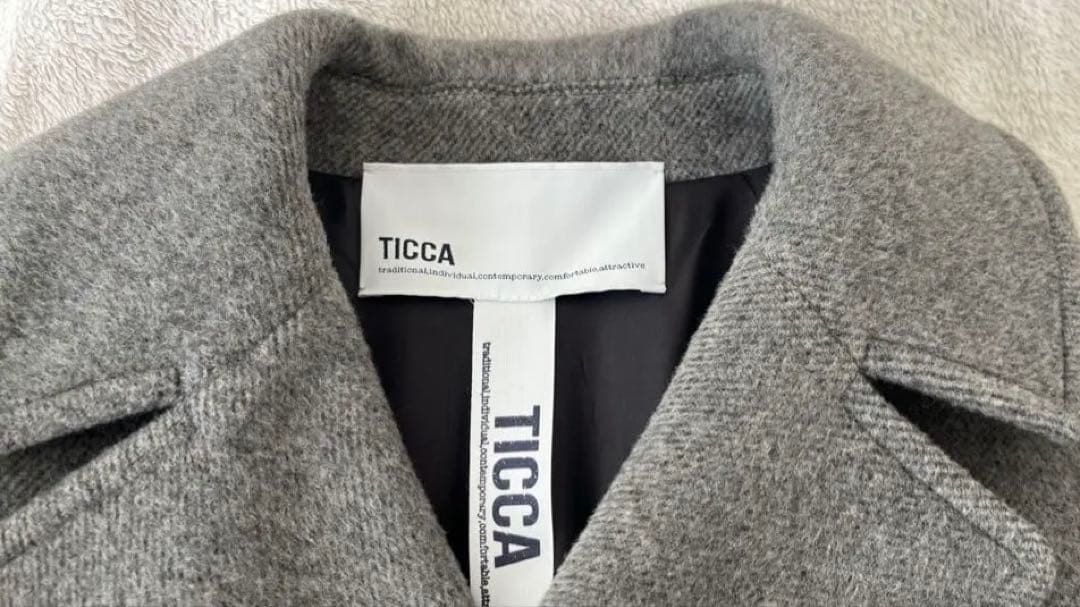 TICCA ティッカ ピーコート 2025 グレー 美品