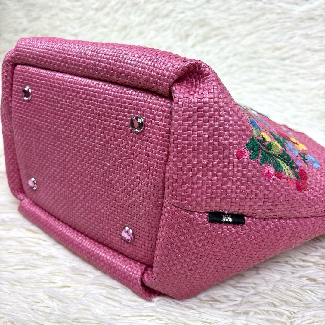 美品、シンクビー、Think Bee!、カゴバッグ、ソチミルコ、メキシコ、刺繍