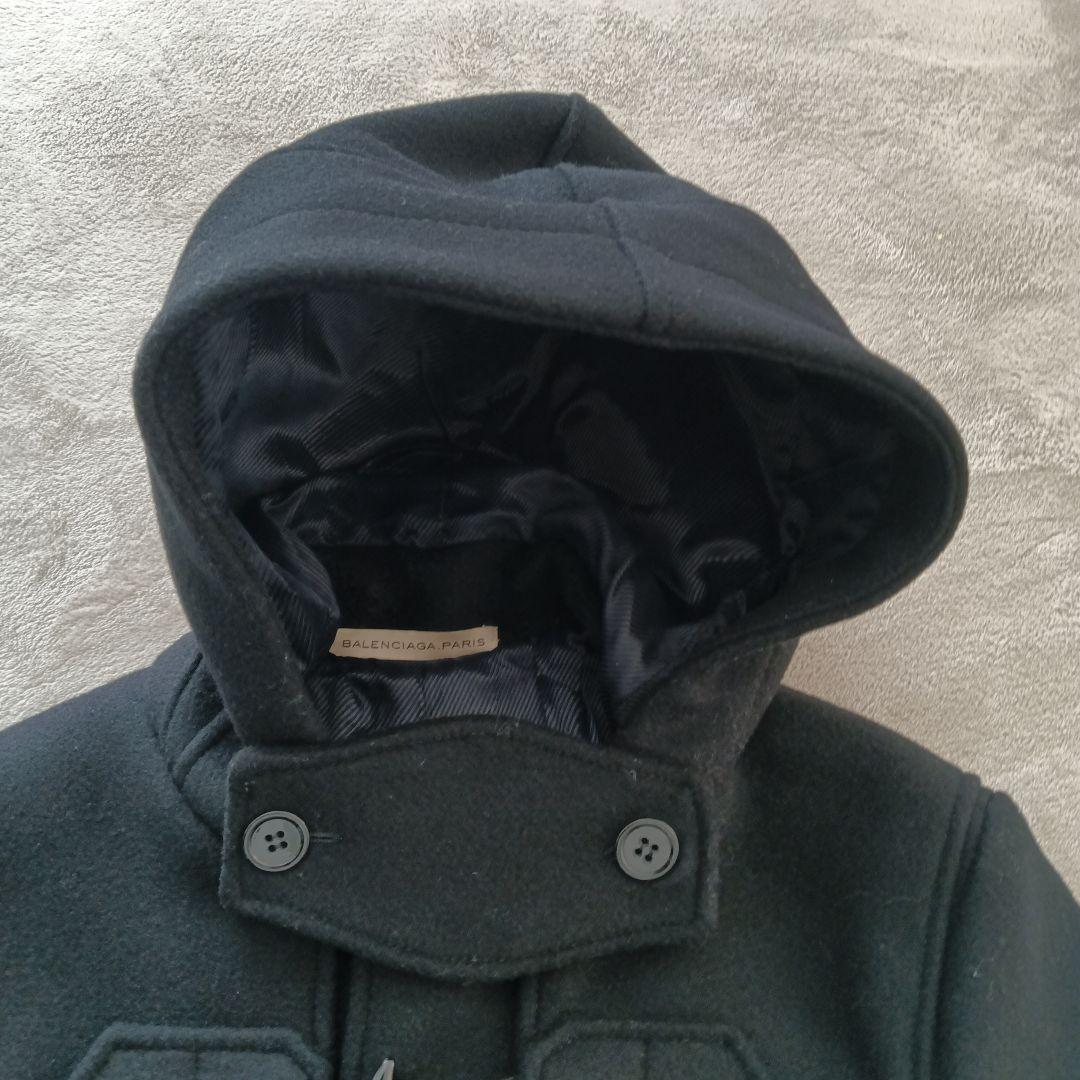 【美品】BALENCIAGA ダッフルコートブラック メンズ　48