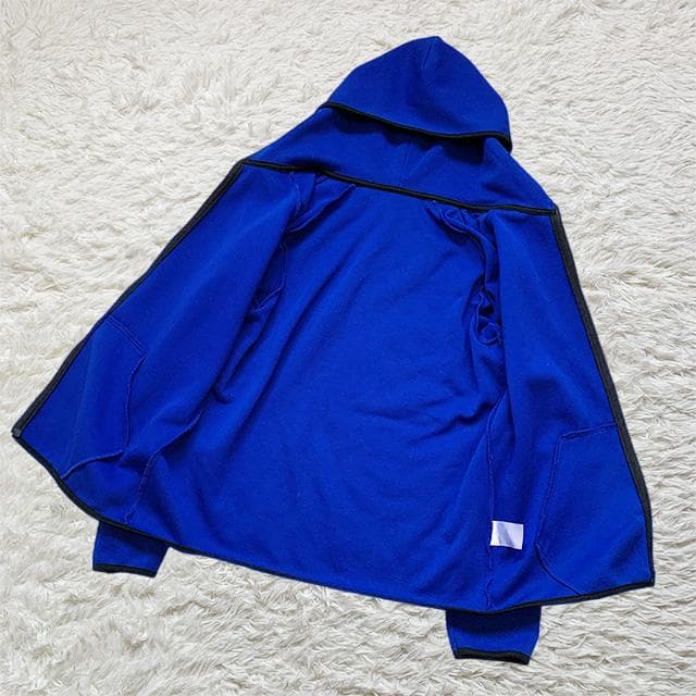 美中古✨️UNIQLO ユニクロ 錦織圭モデル パーカー ブルー XLサイズ