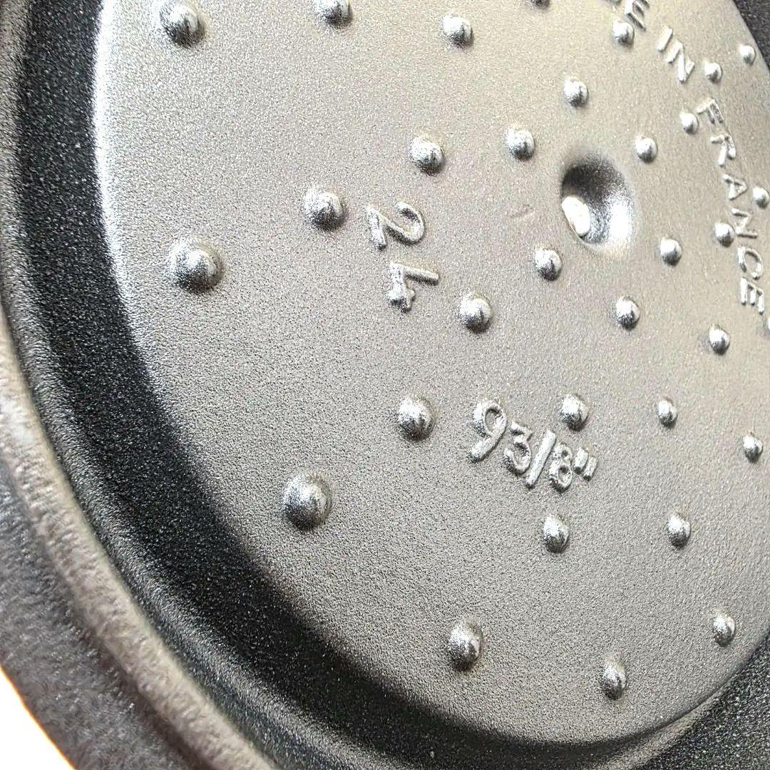 STAUB ココットラウンド鋳鉄製 両手鍋 24cm 赤