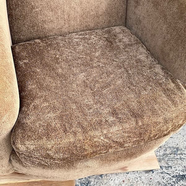 アメリカビンテージ　一人掛けソファ　1Pソファ　ファブリック　回転式