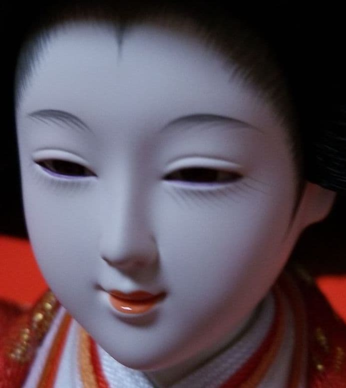 雛人形　三人官女　赤