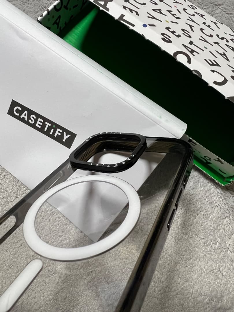 iPhone16ProケースCASETiFY リングスタンドMagSafe対応