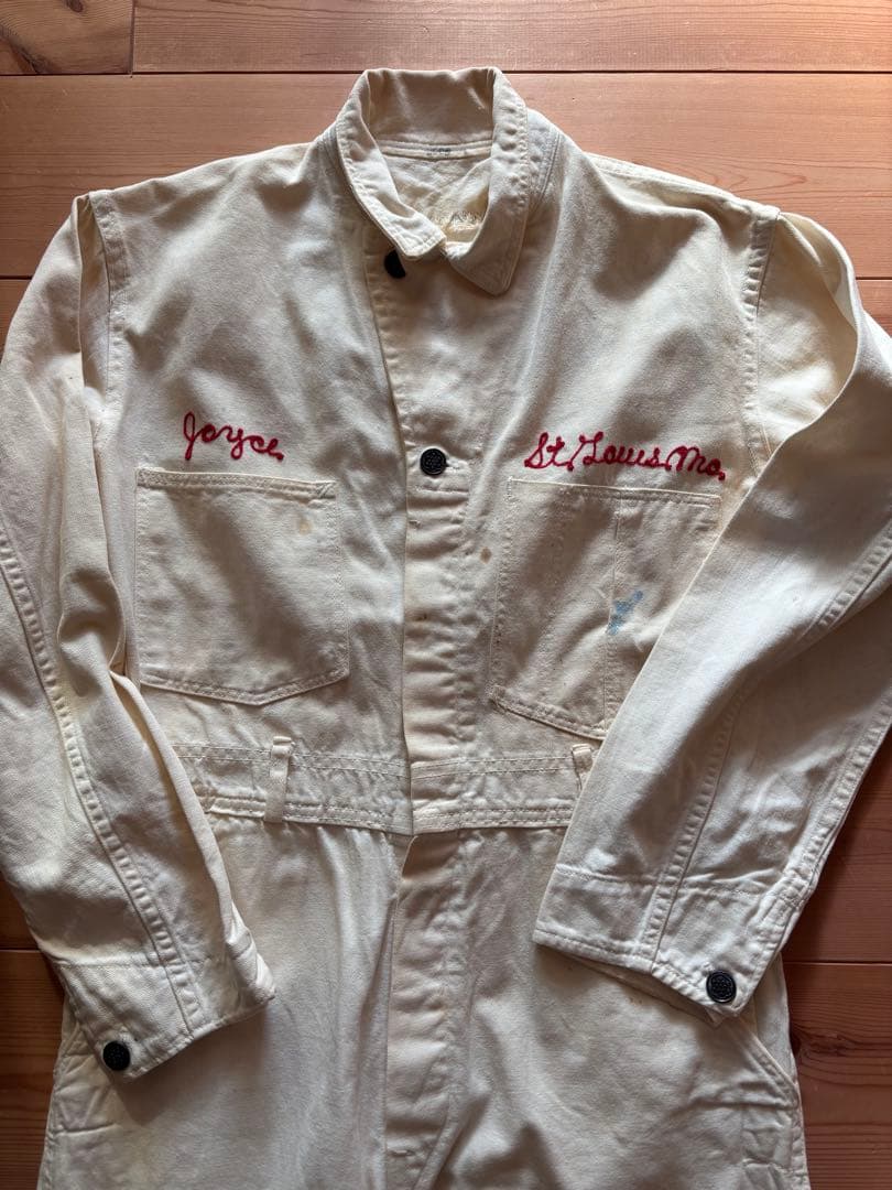 40s 50s known オールインワン つなぎ チェーンステッチ