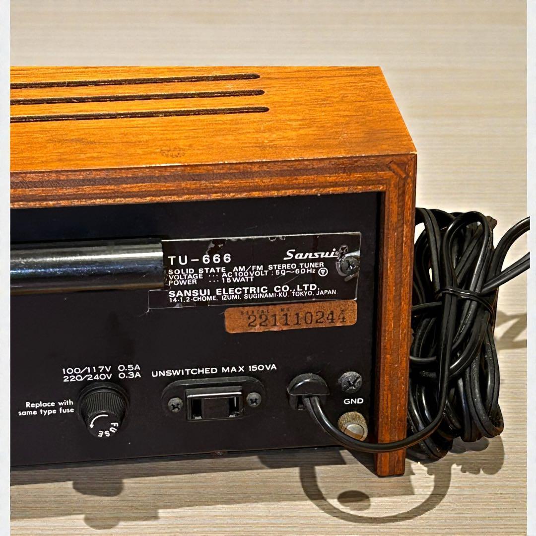 稀少❣️動作品✨Sansui サンスイ TU-666 AM/FMステレオチューナー