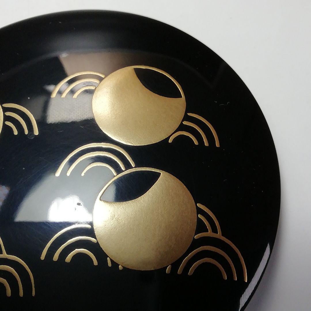 Ｓ７２４　香合　『つぼつぼ青海波蒔絵』『司峯造』　共箱　茶道具