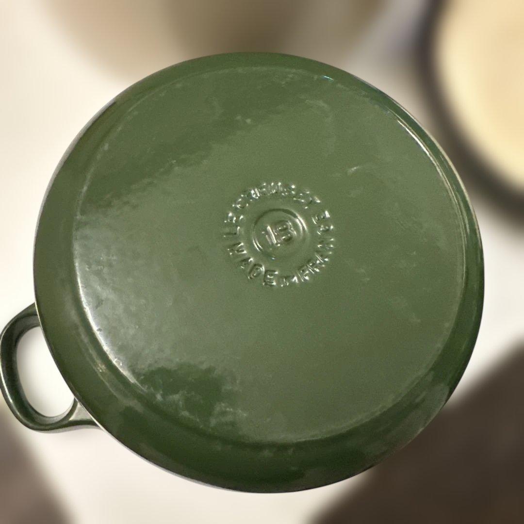 Le Creuset 両手鍋 グリーン 約18cm