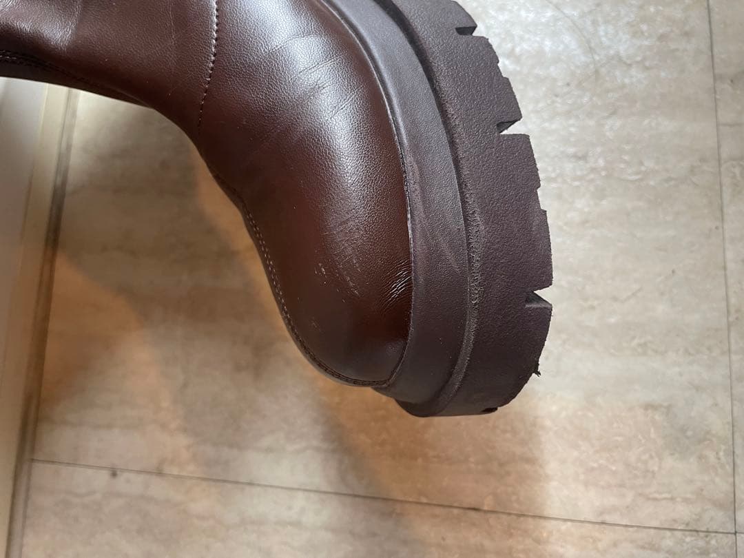 Heather ロングブーツ ブラウン Lサイズ 美品