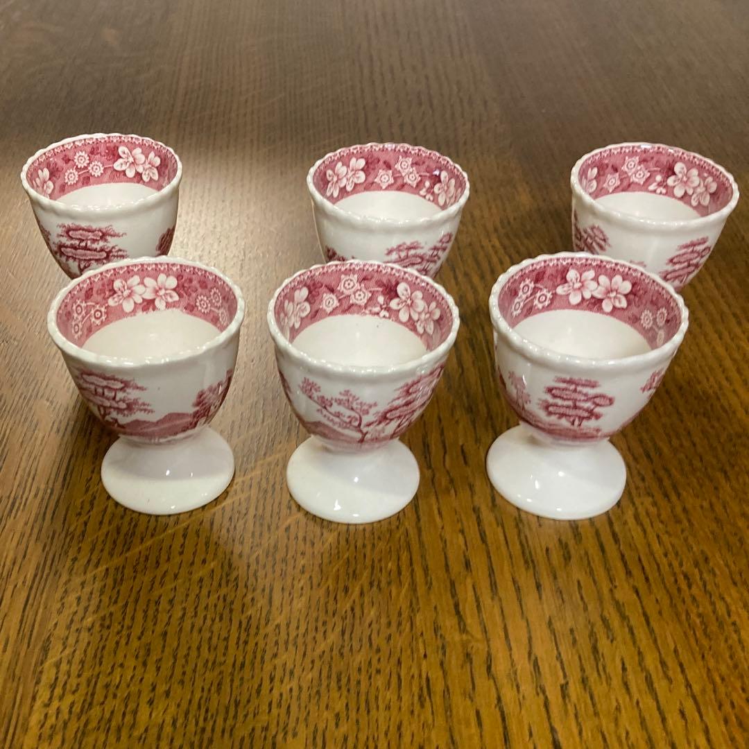 本日限定値下げ中　Spode スポード エッグスタンド 卵立て6個セット
