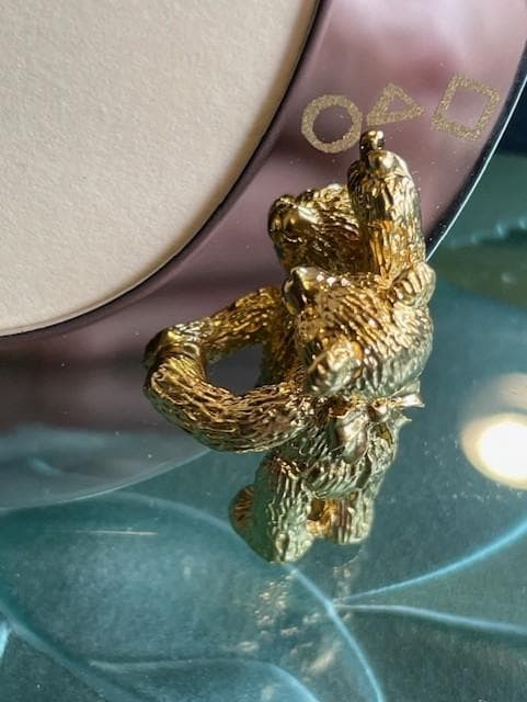 MIKIMOTO フォトフレーム クマ装飾付き