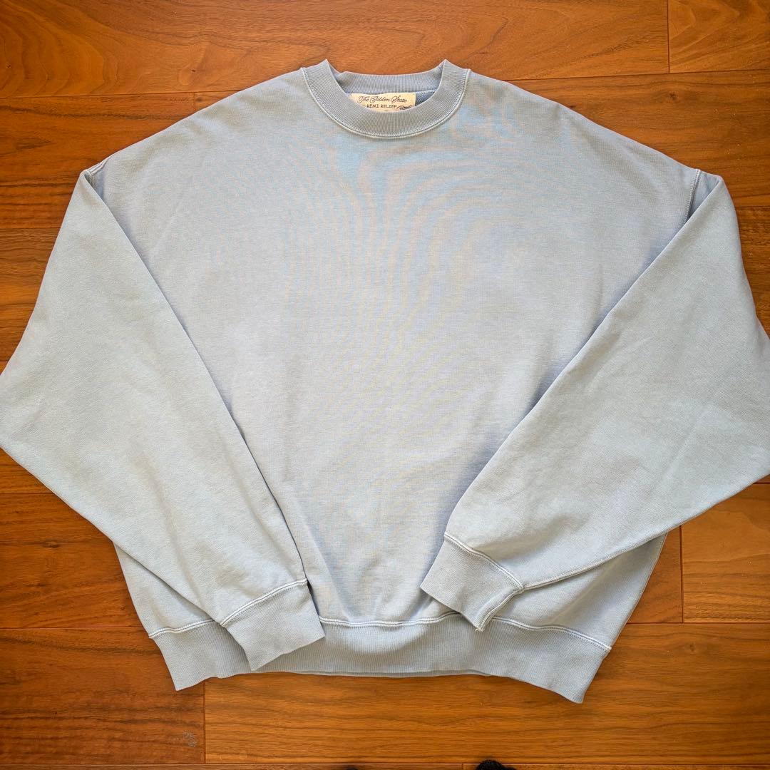REMI RELIEF SP加工裏毛BIGサイズクルー スウェット レミレリーフ