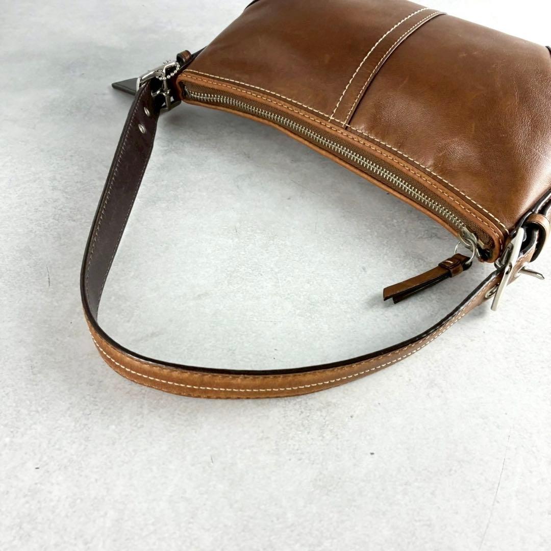 ✨美品✨コーチ　ハンドバッグ　ワンショルダーバッグ　レザー　ブラウン