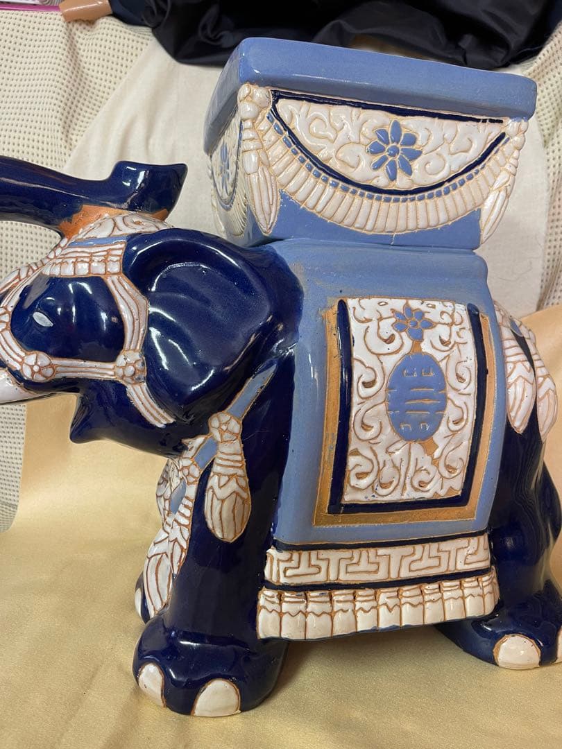 招福象 花台 エスニックアート 大型