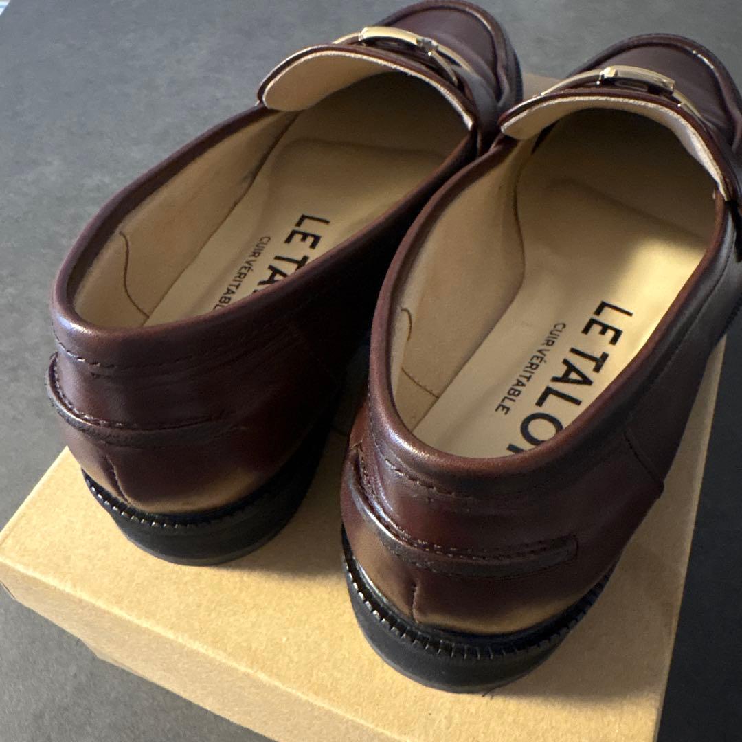 LE TALON レザーメタルモチーフローファー 23.5