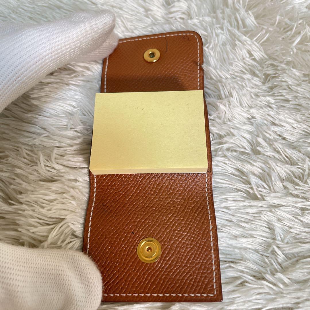 HERMES エルメス レザー 付箋ケース ヴォーエプソン ヴィンテージ