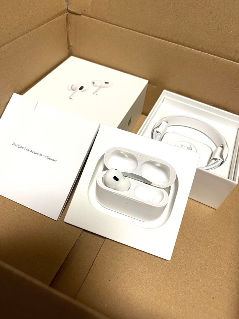 純正Apple AirPods Pro（第二世代）ケースと左耳のみ