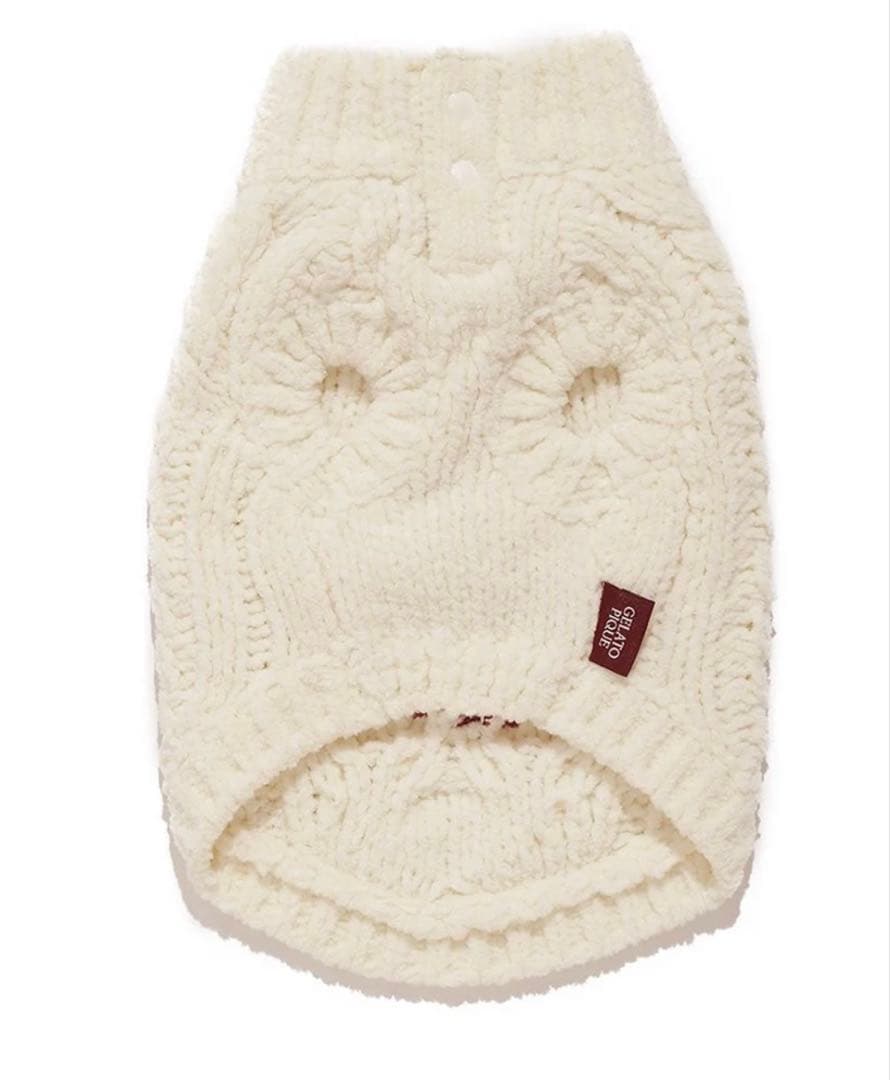 ジェラートピケ 【Valentine】ハートアランハイネックプルオーバー