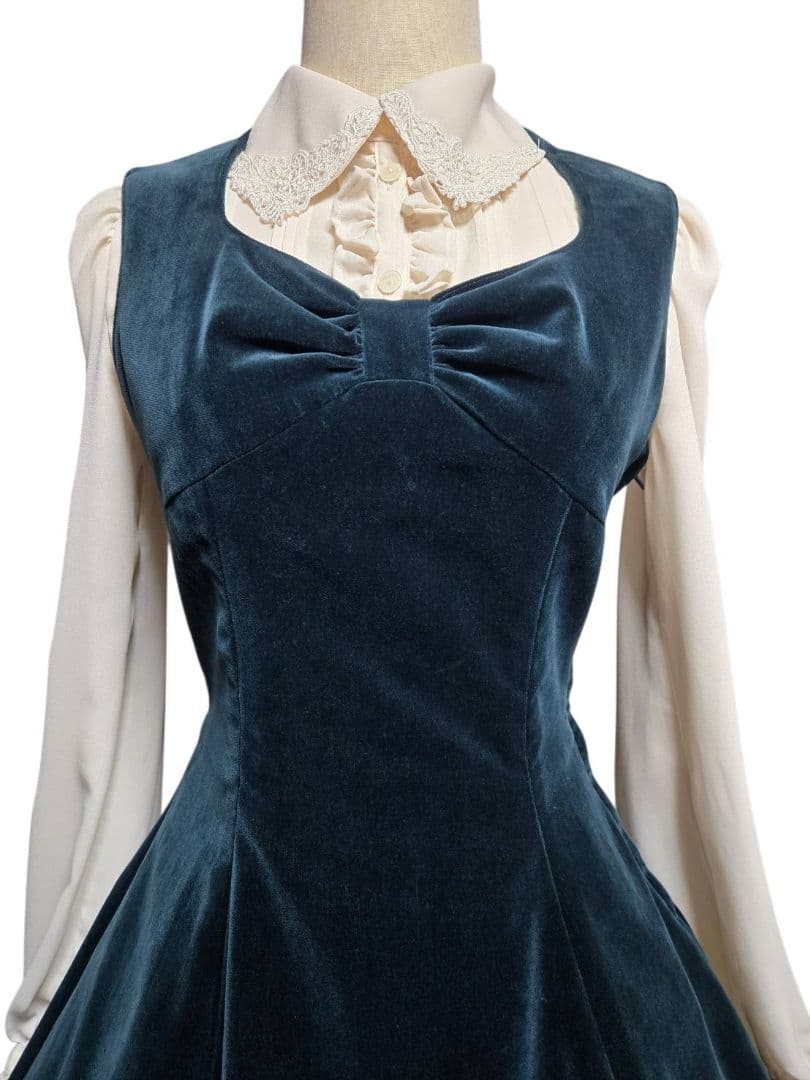 別珍フロントリボンジャンパースカート innocent world 【希少】