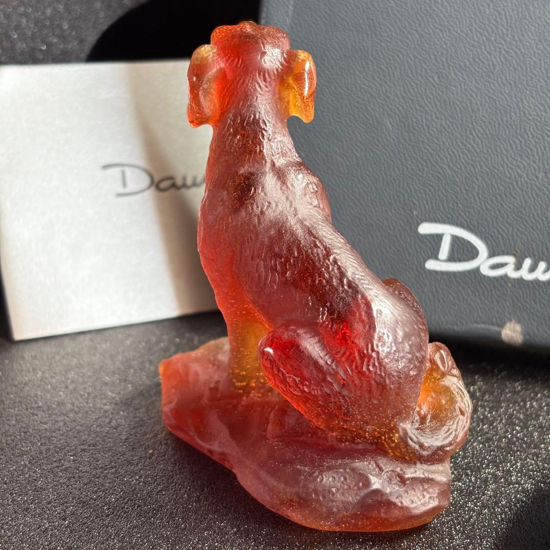 犬　置物　ドームフランス　猟犬　アンティーク　ナンシー　ガレ　daum ドーム