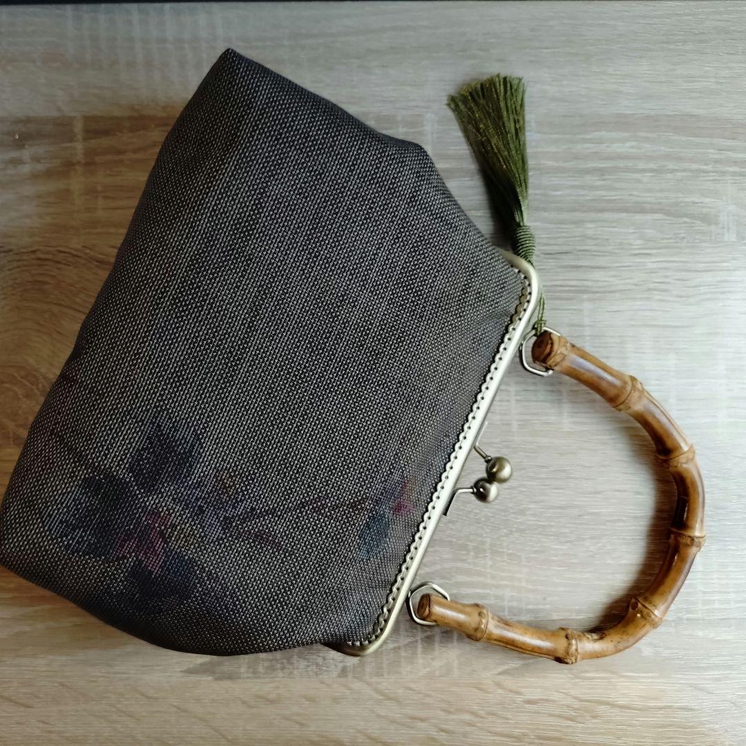 がま口バック二点☆大島紬