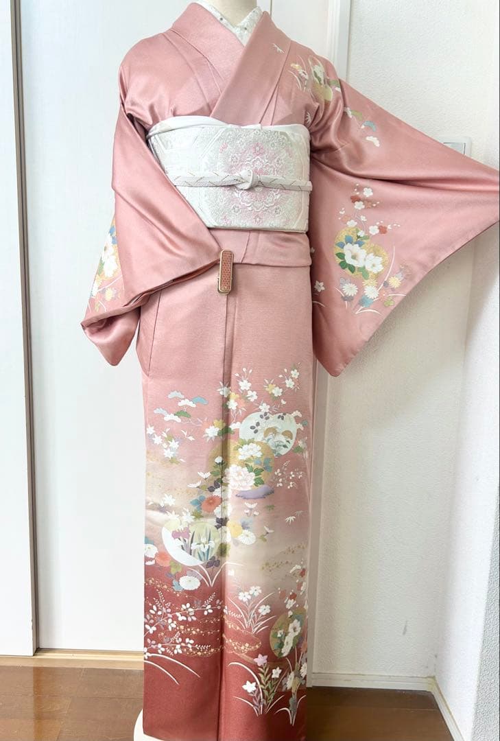 美品　正絹訪問着　フルセット4点　入学式　七五三　お宮参り　結婚式